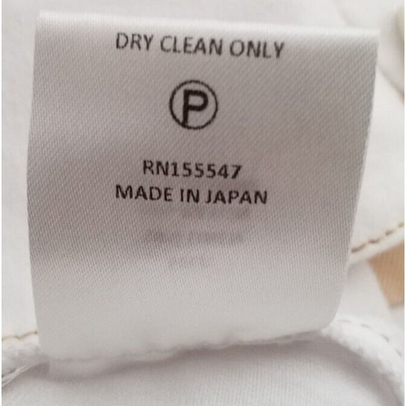 Elaine Kim White Wide Leg High Rise Pants Women’s Size Medium Pockets - Picture 8 of 8